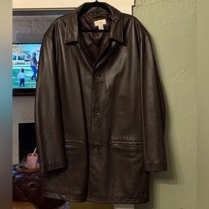 Men’s Merona brown leather jacket